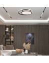 V-TAC LED Осветител 24W Плафон 4000К Черен Двоен Кръг - 6994 - 6