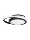 V-TAC LED Осветител 38W Плафон 4000 Черен Двоен Кръг - 6920