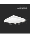 V-TAC LED Осветител 38W Плафон 4000 Квадрат Бяла Рамка - 6915 - 6