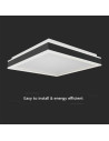 V-TAC LED Осветител 38W Плафон 4000 Квадрат Черна Рамка - 6914 - 2
