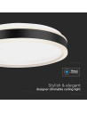 V-TAC LED Осветител 42W Плафон 4000 Кръг Черен - 6911 - 3