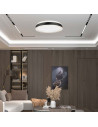 V-TAC LED Осветител 42W Плафон 4000 Кръг Черен - 6911 - 6