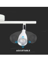 V-TAC 9W LED Двойна Спот Лампа 3000К Бяла - 218266 - 3