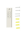V-TAC 22W Пендел/Плафон Кръг 3 Цветен D:300*H:800 Димиращ Бял - 213966 - 7