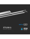 V-TAC 36W LED Стенна/Таванна Лампа 4000 Двойна Хром - 3893 - 4