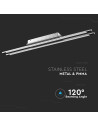 V-TAC 36W LED Стенна/Таванна Лампа 4000 Двойна Хром - 3893 - 5
