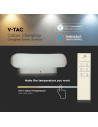 V-TAC 80W Двоен Пендел D:750x750x125 3000 Димиращ Бял - 3973 - 4
