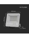 V-TAC 100W LED Прожектор SAMSUNG ЧИП SMD Черно Тяло 6400К - 8847 - 5