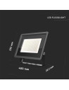 V-TAC 200W LED Прожектор Черно Тяло 6500K - 6734 - 6