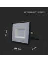 V-TAC 50W LED Прожектор Е-Series G2 Черно Тяло 4000K - 215959 - 5
