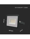 V-TAC 30W LED Прожектор Е-Series G2 Черно Тяло 6500K - 215954 - 5
