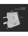 V-TAC 10W LED Прожектор PIR Сензор SAMSUNG Чип Бяло Тяло 6400K 1М Кабел - 20294 - 4