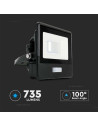 V-TAC 10W LED Прожектор PIR Сензор SAMSUNG Чип Черно Тяло 3000K - 20256 - 3