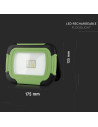 10W LED Прожектор SAMSUNG ЧИП Презаредим USB + SOS Функция IP44 4000K - 2
