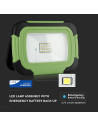 10W LED Прожектор SAMSUNG ЧИП Презаредим USB + SOS Функция IP44 4000K - 5