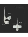 V-TAC 18W LED Прожектор С WIFI Сензор Камера 6000K - 5745 - 5