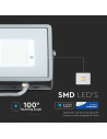 30W LED Прожектор SAMSUNG ЧИП SMD Сиви Тяло 3000К - 5