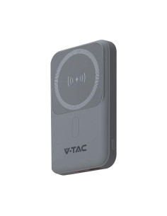 V-TAC 10000mah Магнитна Безжична Външна Батерия с Метален Ринг Сиво - Цена | LEDs4economy