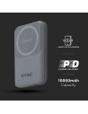V-TAC 10000mah Магнитна Безжична Външна Батерия с Метален Ринг Сиво - 3