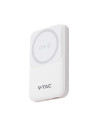V-TAC 10000mah Магнитна Безжична Външна Батерия с Метален Ринг Бяло