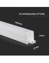 V-TAC 16W LED Тяло SAMSUNG Чип T5 120см 3000K - 21695 - 3