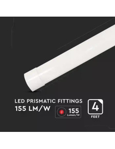 V-TAC 30W LED Линейно Тяло SAMSUNG Чип 120см Пластик Бърза Връзка + Кабел 6500K 155 lm/W - 20364 - Цена | LEDs4economy 2
