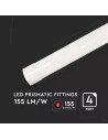 V-TAC 30W LED Линейно Тяло SAMSUNG Чип 120см Пластик Бърза Връзка + Кабел 4000K 155 lm/W - 20363 - 2