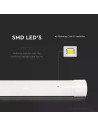 V-TAC 30W LED Линейно Тяло SAMSUNG Чип 120см Пластик Бърза Връзка + Кабел 4000K 155 lm/W - 20363 - 3