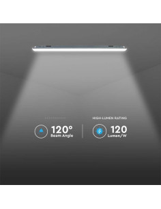 V-TAC LED Влагозащитено тяло X-Серия 1500mm 48W 4000K 120lm/W - Цена | LEDs4economy 2