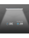 V-TAC LED Влагозащитено тяло X-Серия 1500mm 48W 4000K 120lm/W - 2