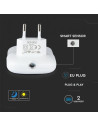 V-TAC LED Нощна Лампа за Контакт USB Квадрат 3000 - 507 - 5