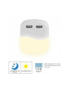 V-TAC LED Нощна Лампа за Контакт USB Квадрат 3000 - 507 - 14