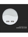 V-TAC LED Нощна Лампа за Контакт USB Кръг 3000 - 505 - 5