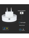 V-TAC LED Нощна Лампа за Контакт USB Кръг 3000 - 505 - 6