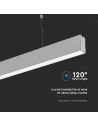 V-TAC LED Линейно Осветление SAMSUNG Чип 40W Висящо Сребърно Тяло 6400К 1200x35x67mm - 21601 - 6