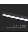 V-TAC LED Линейно Осветление SAMSUNG Чип 40W Външно Черно Тяло 6500K - 20464 - 4