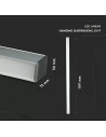 V-TAC LED Линейно Осветление SAMSUNG Чип 40W Висящо Сиво Тяло 4000К 1200x50x65mm - 21384 - 2