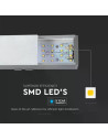 V-TAC LED Линейно Осветление SAMSUNG Чип 40W Висящо Сиво Тяло 4000К 1200x50x65mm - 21384 - 3