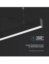 V-TAC LED Линейно Осветление SAMSUNG Чип 40W Висящо Черно Тяло 6400К 1200x35x67mm - 21600 - 3