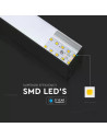 V-TAC LED Линейно Осветление SAMSUNG Чип 40W Висящо Черно Тяло 6400К 1200x35x67mm - 21600 - 4