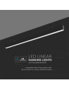 V-TAC LED Линейно Осветление SAMSUNG Чип 40W Висящо Черно Тяло 6400К 1200x35x67mm - 21600 - 7
