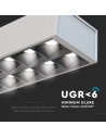 V-TAC LED Линейно Осветление SAMSUNG Чип 60W Висящо Без Свързване Сиво 4000K - 607 - 8