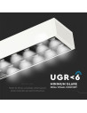 V-TAC LED Линейно Осветление SAMSUNG Чип 60W Висящо Без Свързване Бяло 4000K - 606 - 9