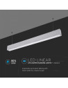 V-TAC LED Линейно Осветление SAMSUNG Чип 60W Висящо Сиво Тяло 4000K - 378 - 7