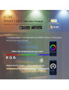 V-TAC 3x7W Смарт Тяло С Колче Черно RGB IP65 - 3015 - 8