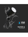 V-TAC 7W Смарт Тяло С Колче Черно RGB IP65 - 3014 - 5