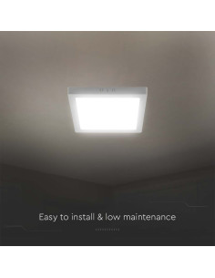 V-TAC 6W LED Панел Външен Квадрат 3000К - 10492 - Цена | LEDs4economy 2