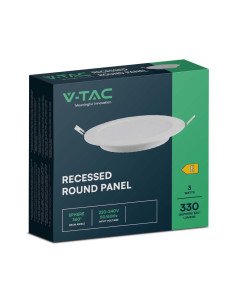 V-TAC 3W LED Backlit Панел Кръг 3000К - 7855 - Цена | LEDs4economy 2