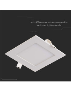 V-TAC 3W LED Premium Панел Квадрат 2700K - Цена | LEDs4economy 2