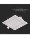 V-TAC 3W LED Premium Панел Квадрат 2700K - 2